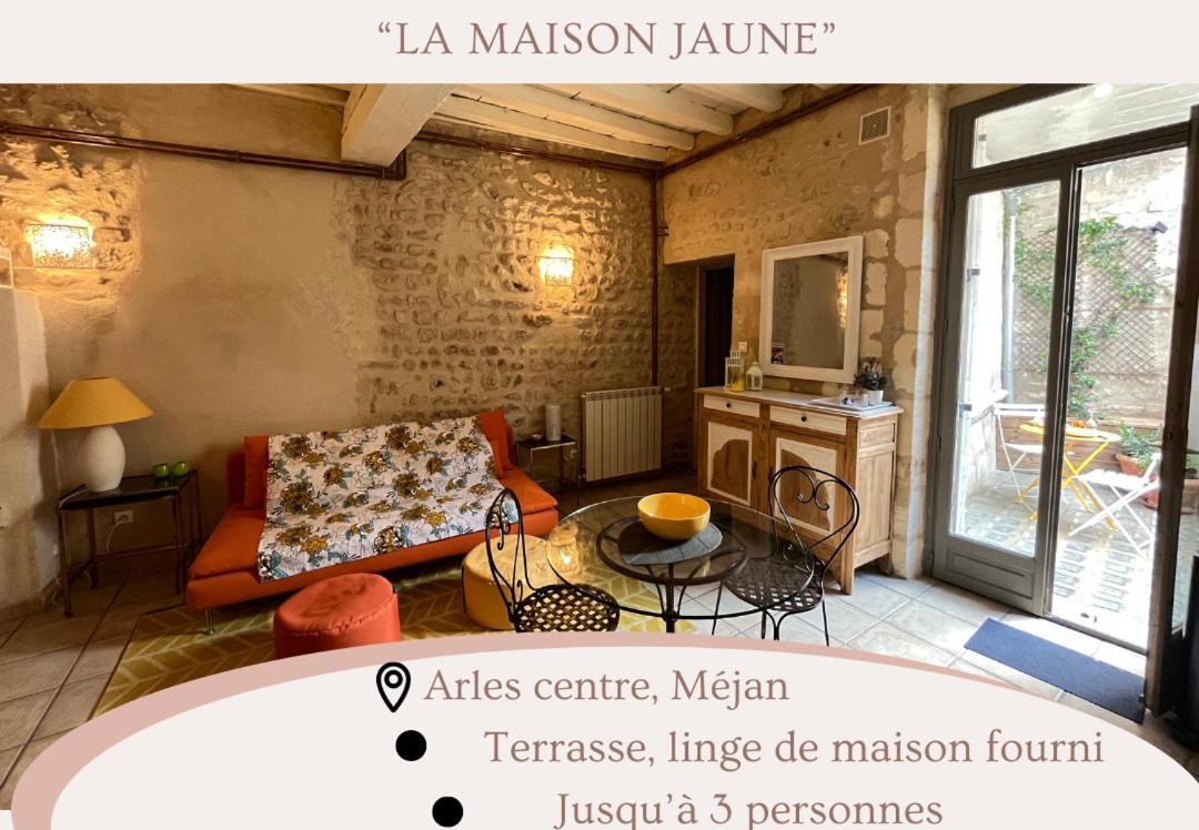 "La Maison Jaune" Arles Centre Terrasse Luaran gambar